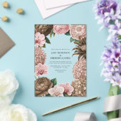 Champagne Blush, Oyster Pink & Latte Beige Wedding アクリル招待状 (インサイチュ (ウェディング))