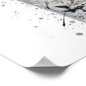 Champagne Bottle Wall Art Print 'Blanc' ポスター (角)