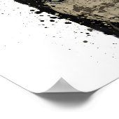 Champagne Bottle Wall Art Print 'Vanta' ポスター (角)