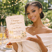 Champagne Bridal Glow Invitation 招待状