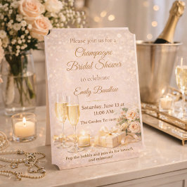 Champagne Bridal Glow Invitation 招待状