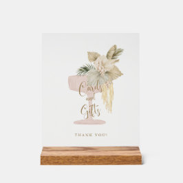 Champagne Bridal Shower Cards and Gifts アクリルサイン