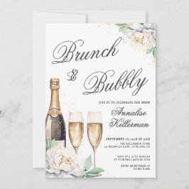 Champagne Brunch And Bubbly Bridal Shower 招待状