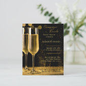 Champagne Brunch Bridal Shower Invitation Budget (スタンド正面)
