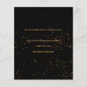 Champagne Brunch Bridal Shower Invitation Budget (裏面)