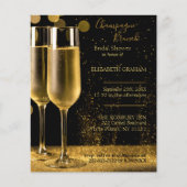 Champagne Brunch Bridal Shower Invitation Budget (正面)