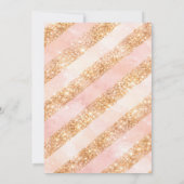 Champagne Bubbly & Gold Glitter Bridal Shower 招待状 (裏面)