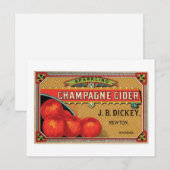 Champagne Cider JB Dickey、ニュートン、カンザス ポストカード (正面/裏面)