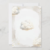 Champagne Cloud Nine Bridal Shower Invitation 招待状 (裏面)