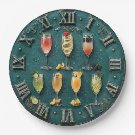 Champagne Cocktail Home Bar Decor ペーパープレート
