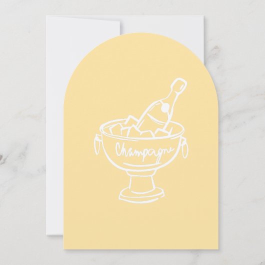 Champagne Coquette 招待状 (裏面)