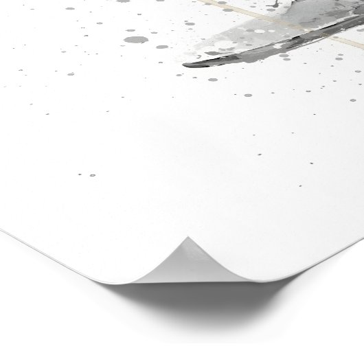 Champagne Coupe Cocktail ポスター (角)