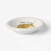 Champagne Disco Ball 2026 New Year Eve ペーパーボウル (傾斜あり)