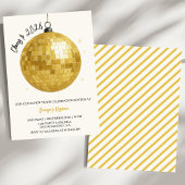 Champagne Disco Ball 2026 New Year Eve 招待状