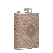Champagne Faux Tooled Leather Vinyl  フラスク (右)