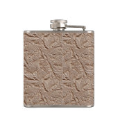 Champagne Faux Tooled Leather Vinyl  フラスク (裏面)
