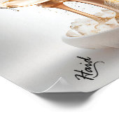 Champagne fountain - Gen AI ポスター (角)