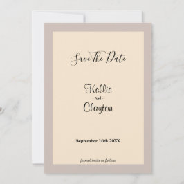 Champagne Framed Save The Date セーブザデート