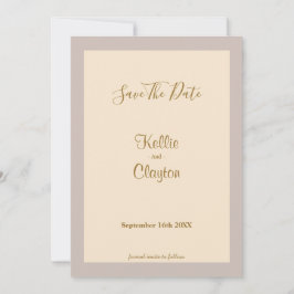 Champagne Framed Save The Date セーブザデート