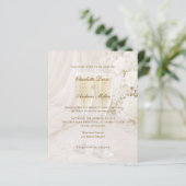 Champagne Glass Soft Draped wedding invitation (スタンド正面)