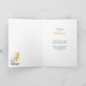 Champagne Glass with Gold Streamers Birthday カード (内部)