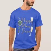 Champagne Glasses and Countdown New Years Tシャツ (正面)