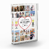 Champagne Glasses Anniversary Photo Block フォトブロック (左)