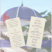 Champagne Glasses Simple Wedding プログラム