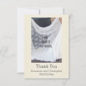 Champagne Glasses Wedding サンキューカード (正面)