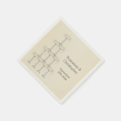 Champagne Glasses Wedding スタンダードカクテルナプキン (角)