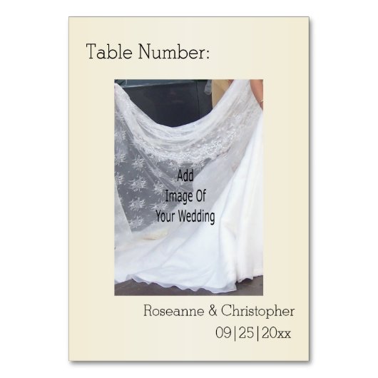 Champagne Glasses Wedding テーブルナンバー (正面)