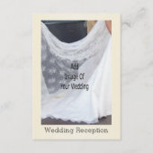 Champagne Glasses Wedding Reception エンクロージャーカード (正面)