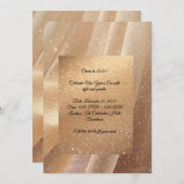 Champagne Glow New Year 2025 Invitation – Editable 招待状 (正面/裏面)