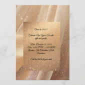 Champagne Glow New Year 2025 Invitation – Editable 招待状 (正面)