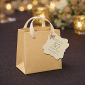 Champagne Gold 50th Anniversary Favor Tag フェイバータグ