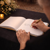 Champagne Gold 50th Anniversary Guestbook ゲストブック