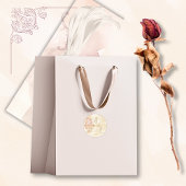 Champagne Gold Baroque Elegant Wedding ラウンドシール