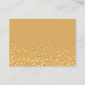 Champagne Gold Books for Baby Glitter Heart エンクロージャーカード (裏面)