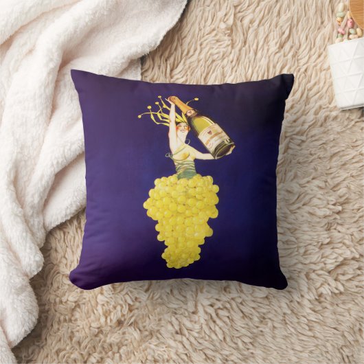 Champagne Grapes クッション (ブランケット)