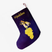 Champagne Grapes スモールクリスマスストッキング (裏面 (吊り時))