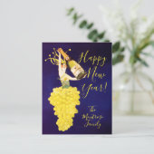 Champagne Grapes New Year  シーズンポストカード (スタンド正面)