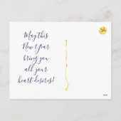 Champagne Grapes New Year  シーズンポストカード (裏面)