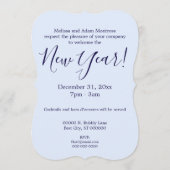 Champagne Grapes New Year's Eve Invitation 招待状 (裏面)