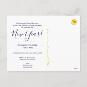 Champagne Grapes NYE Invitation Postcard シーズンポストカード (裏面)