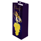 Champagne Grapes  Wine Gift Bag ワインギフトバッグ (正面アングル)