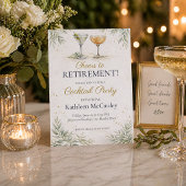 Champagne Leaf Farewell Invitation 招待状