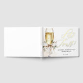 Champagne Let's Toast Winter Engagement ゲストブック (全面)