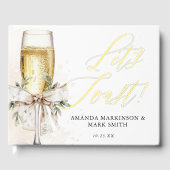 Champagne Let's Toast Winter Engagement ゲストブック (正面)