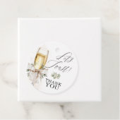 Champagne Let's Toast Winter Neutral Thank you フェイバータグ (インサイチュ)