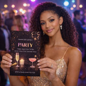 Champagne Lights Celebration Invitation 招待状